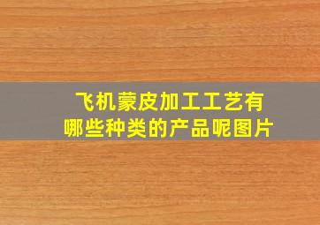 飞机蒙皮加工工艺有哪些种类的产品呢图片