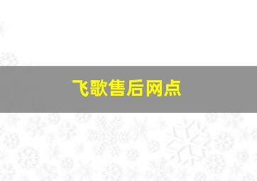 飞歌售后网点