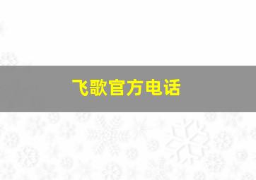 飞歌官方电话