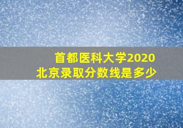 首都医科大学2020北京录取分数线是多少