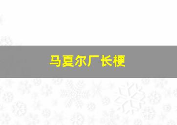 马夏尔厂长梗