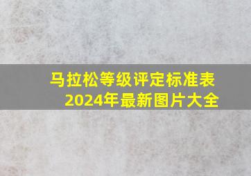 马拉松等级评定标准表2024年最新图片大全