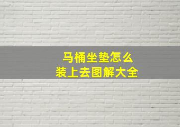 马桶坐垫怎么装上去图解大全