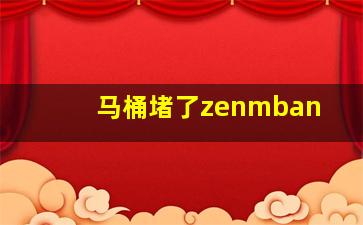 马桶堵了zenmban