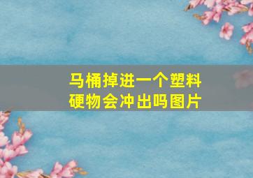 马桶掉进一个塑料硬物会冲出吗图片