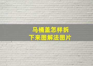 马桶盖怎样拆下来图解法图片