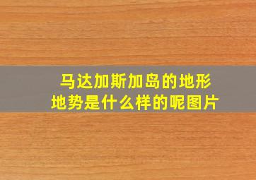 马达加斯加岛的地形地势是什么样的呢图片