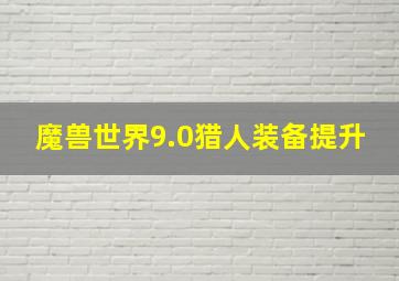 魔兽世界9.0猎人装备提升