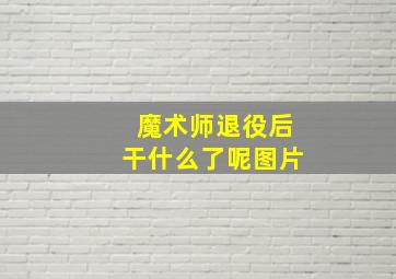 魔术师退役后干什么了呢图片