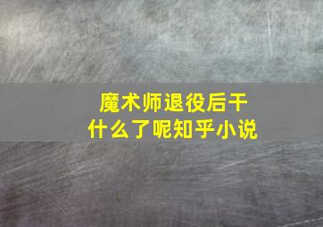 魔术师退役后干什么了呢知乎小说