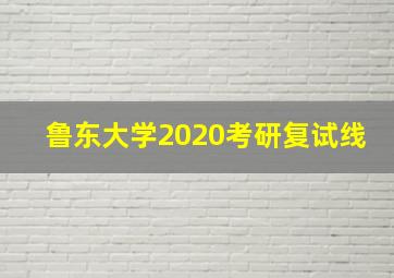 鲁东大学2020考研复试线