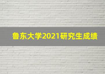 鲁东大学2021研究生成绩