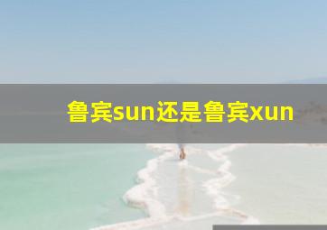 鲁宾sun还是鲁宾xun