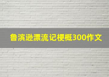 鲁滨逊漂流记梗概300作文