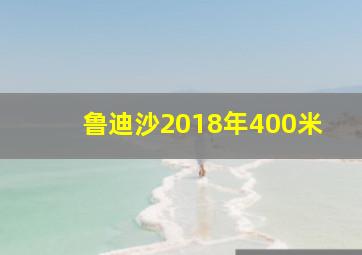 鲁迪沙2018年400米