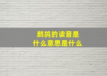 鹧鸪的读音是什么意思是什么