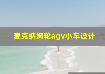 麦克纳姆轮agv小车设计