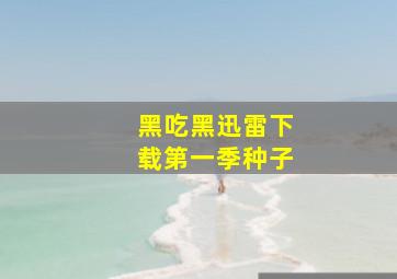 黑吃黑迅雷下载第一季种子