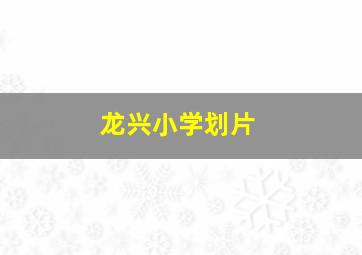 龙兴小学划片