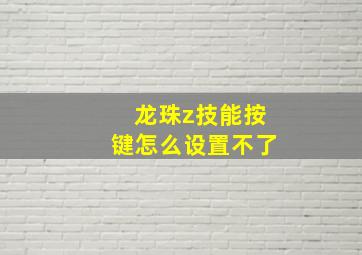 龙珠z技能按键怎么设置不了