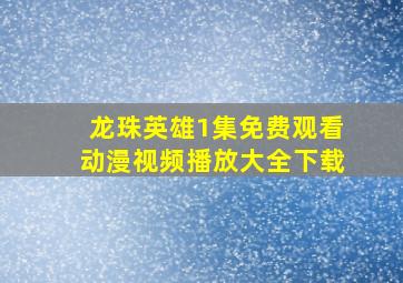 龙珠英雄1集免费观看动漫视频播放大全下载