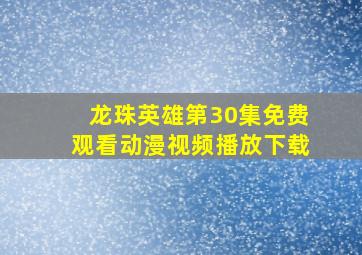 龙珠英雄第30集免费观看动漫视频播放下载