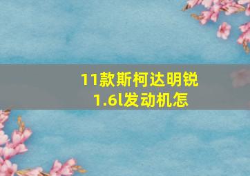 11款斯柯达明锐1.6l发动机怎