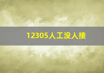 12305人工没人接