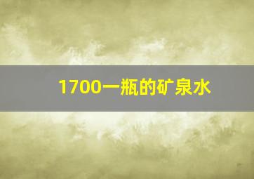 1700一瓶的矿泉水