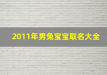 2011年男兔宝宝取名大全