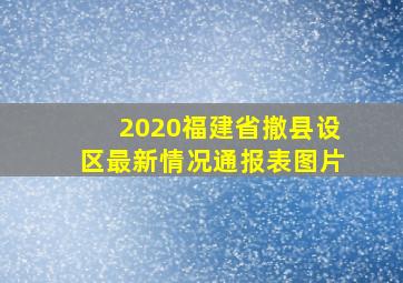 2020福建省撤县设区最新情况通报表图片