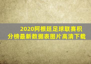 2020阿根廷足球联赛积分榜最新数据表图片高清下载