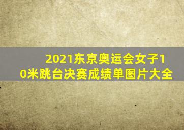 2021东京奥运会女子10米跳台决赛成绩单图片大全