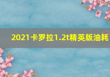 2021卡罗拉1.2t精英版油耗