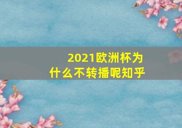 2021欧洲杯为什么不转播呢知乎