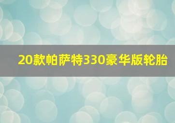 20款帕萨特330豪华版轮胎