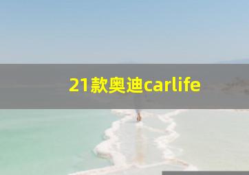 21款奥迪carlife