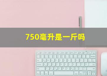 750毫升是一斤吗