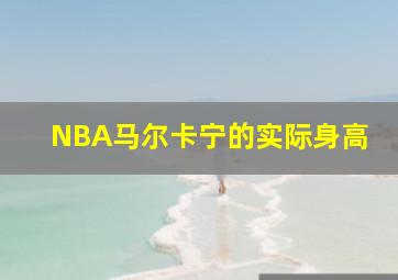 NBA马尔卡宁的实际身高