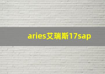 aries艾瑞斯17sap