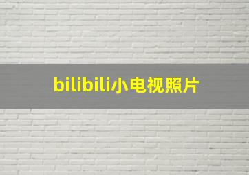 bilibili小电视照片