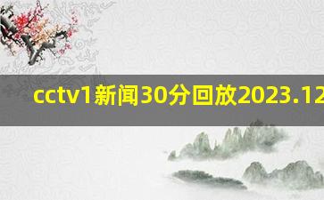 cctv1新闻30分回放2023.12.03