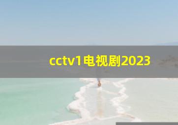 cctv1电视剧2023