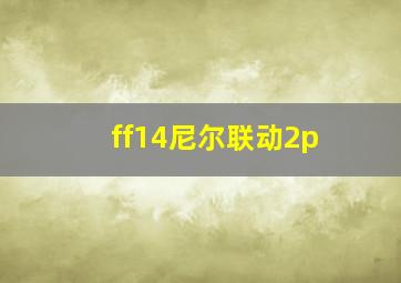 ff14尼尔联动2p