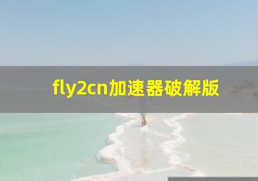 fly2cn加速器破解版