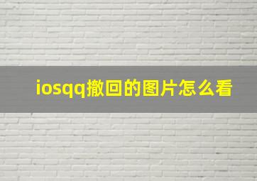 iosqq撤回的图片怎么看