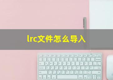 lrc文件怎么导入