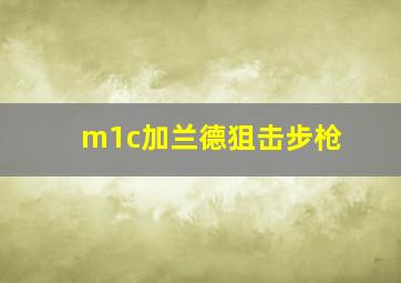 m1c加兰德狙击步枪