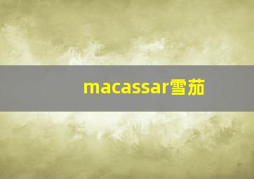 macassar雪茄