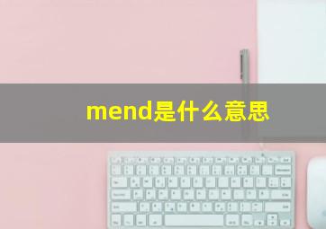 mend是什么意思